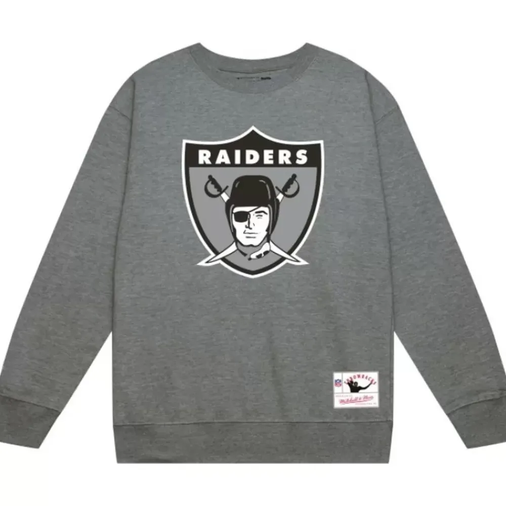 Apparel Mitchell & Ness Hoodies & Sweatshirts-Team Basic 2 Crew Oakland Raiders