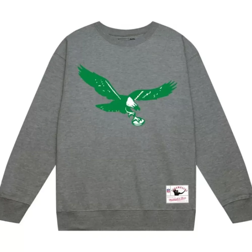 Apparel Mitchell & Ness Hoodies & Sweatshirts-Team Basic 3 Crew Philadelphia Eagles