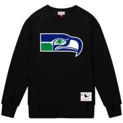 Apparel Mitchell & Ness Hoodies & Sweatshirts-Team Basic 1 Crew Seattle Seahawks