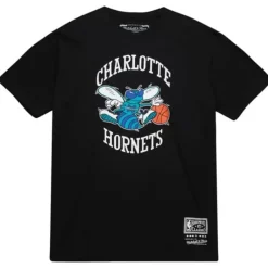Apparel Mitchell & Ness T-Shirts & Tops-Team Basic 2 Tee Charlotte Hornets
