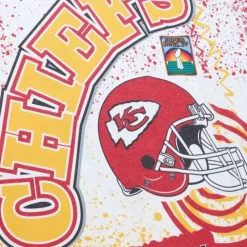 Apparel Mitchell & Ness T-Shirts & Tops-Team Burst Sublimated S/S Tee Kansas City Chiefs