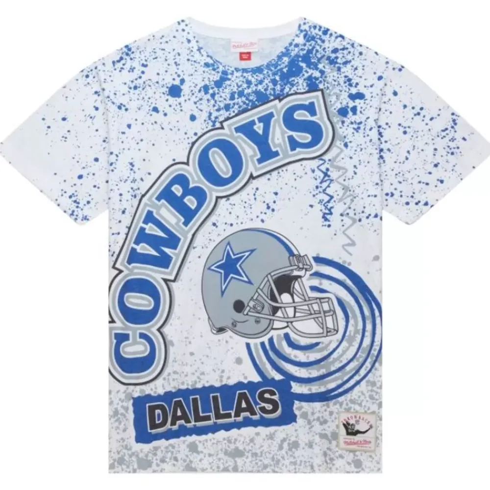 Apparel Mitchell & Ness T-Shirts & Tops-Team Burst Sublimated S/S Tee Dallas Cowboys