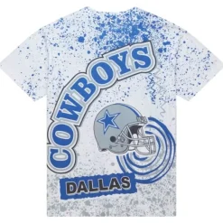 Apparel Mitchell & Ness T-Shirts & Tops-Team Burst Sublimated S/S Tee Dallas Cowboys