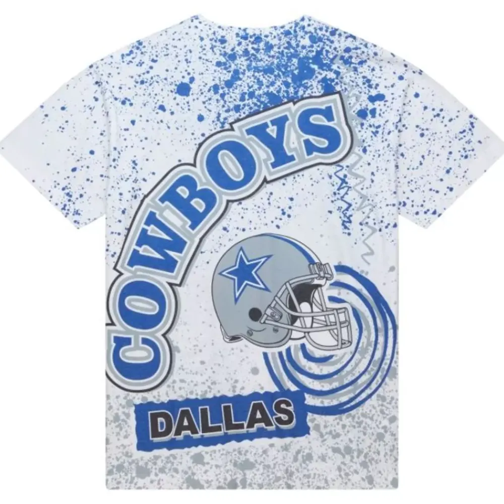 Apparel Mitchell & Ness T-Shirts & Tops-Team Burst Sublimated S/S Tee Dallas Cowboys
