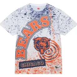 Apparel Mitchell & Ness T-Shirts & Tops-Team Burst Sublimated S/S Tee Chicago Bears