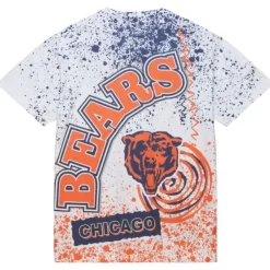 Apparel Mitchell & Ness T-Shirts & Tops-Team Burst Sublimated S/S Tee Chicago Bears