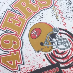 Apparel Mitchell & Ness T-Shirts & Tops-Team Burst Sublimated S/S Tee San Francisco 49Ers