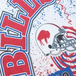Apparel Mitchell & Ness T-Shirts & Tops-Team Burst Sublimated S/S Tee Buffalo Bills