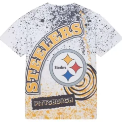 Apparel Mitchell & Ness T-Shirts & Tops-Team Burst Sublimated S/S Tee Pittsburgh Steelers