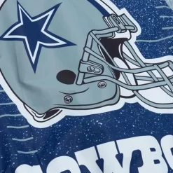 Apparel Mitchell & Ness Jackets & Outerwear-Team Burst Warm Up Jacket Dallas Cowboys