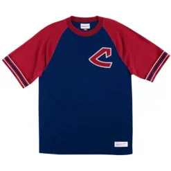 Apparel Mitchell & Ness T-Shirts & Tops-Team Captain Tee Cleveland Indians