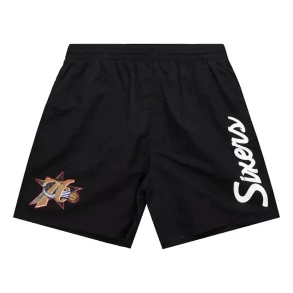 Apparel Mitchell & Ness Shorts-Team Essentials Nylon Shorts Philadelphia 76Ers