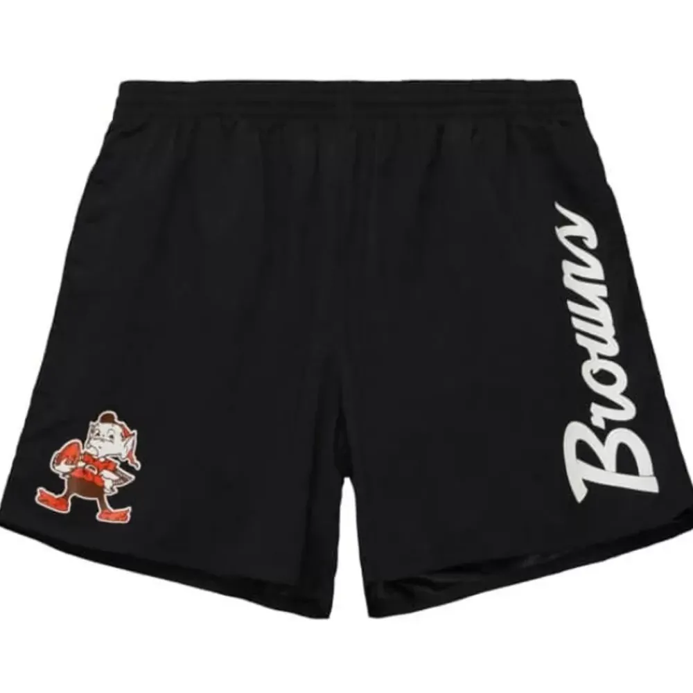 Apparel Mitchell & Ness Shorts-Team Essentials Nylon Shorts Cleveland Browns