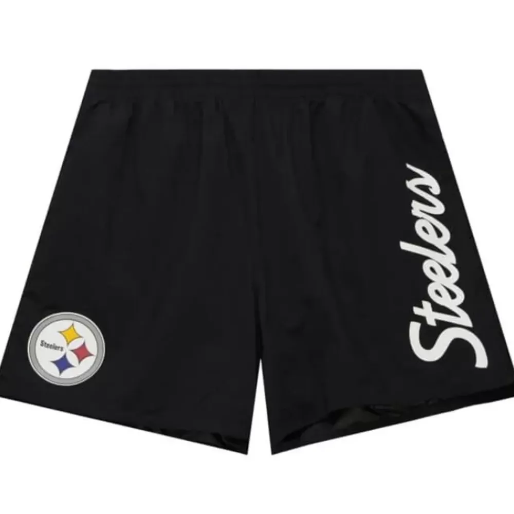 Apparel Mitchell & Ness Shorts-Team Essentials Nylon Shorts Pittsburgh Steelers