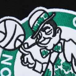 Apparel Mitchell & Ness Hoodies & Sweatshirts-Team First Satin Fleece Crew Boston Celtics