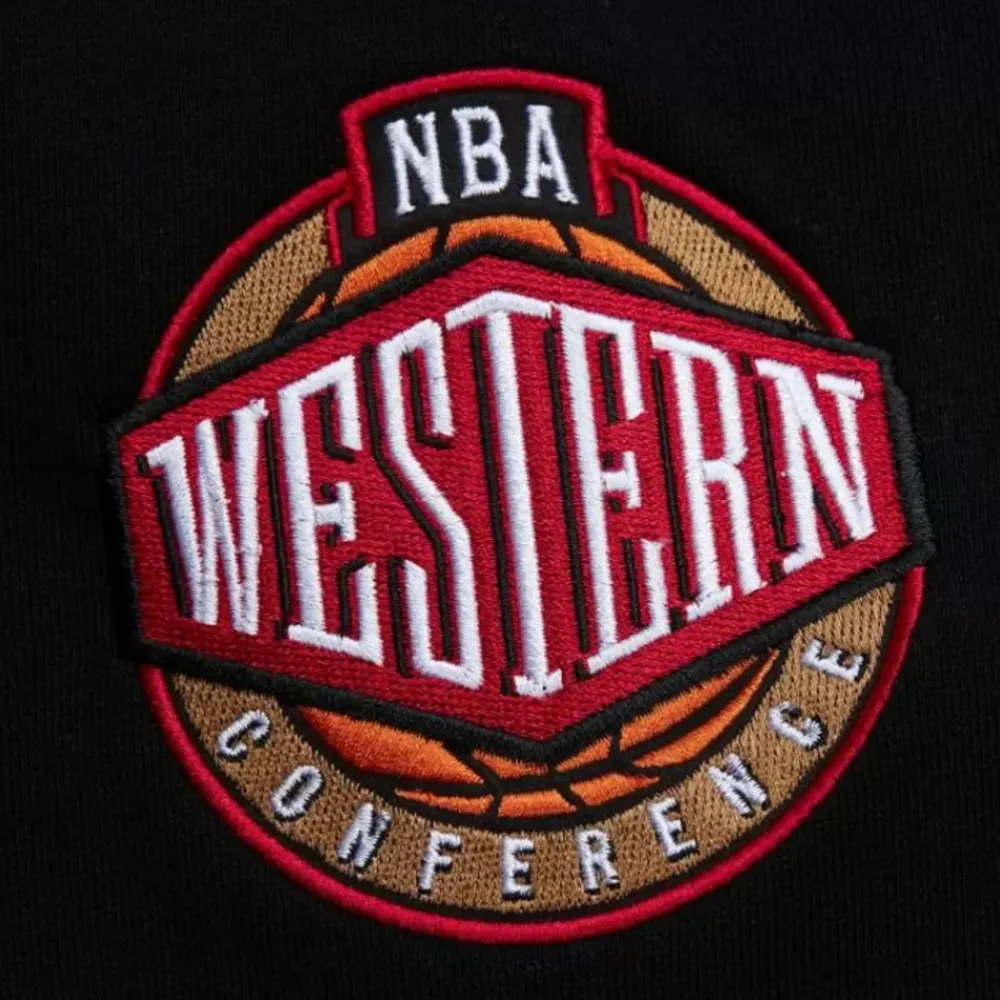 Apparel Mitchell & Ness Hoodies & Sweatshirts-Team First Satin Fleece Crew Dallas Mavericks