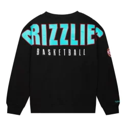 Apparel Mitchell & Ness Hoodies & Sweatshirts-Team First Satin Fleece Crew Vancouver Grizzlies