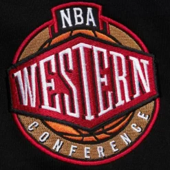 Apparel Mitchell & Ness Hoodies & Sweatshirts-Team First Satin Fleece Crew San Antonio Spurs