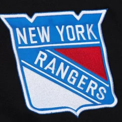 Apparel Mitchell & Ness Hoodies & Sweatshirts-Team First Satin Fleece Crew Current Logo New York Rangers