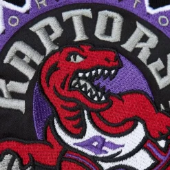 Apparel Mitchell & Ness Hoodies & Sweatshirts-Team First Satin Fleece Crew Toronto Raptors