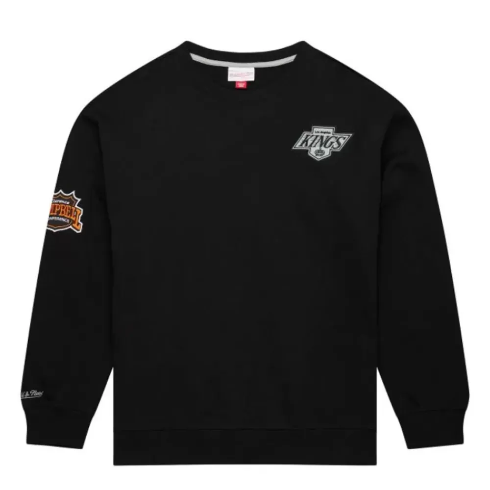 Apparel Mitchell & Ness Hoodies & Sweatshirts-Team First Satin Fleece Crew Los Angeles Kings
