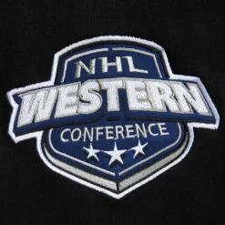 Apparel Mitchell & Ness Hoodies & Sweatshirts-Team First Satin Fleece Crew Current Logo San Jose Sharks