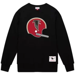 Apparel Mitchell & Ness Hoodies & Sweatshirts-Team Helmet Crew Atlanta Falcons