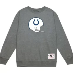 Apparel Mitchell & Ness Hoodies & Sweatshirts-Team Helmet Crew Indianapolis Colts