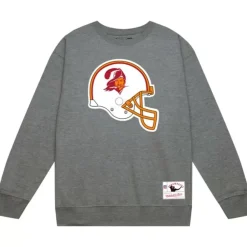 Apparel Mitchell & Ness Hoodies & Sweatshirts-Team Helmet Crew Tampa Bay Buccaneers