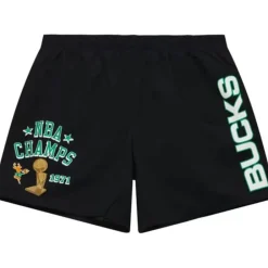 Apparel Mitchell & Ness Shorts-Team Heritage Woven Short Milwaukee Bucks