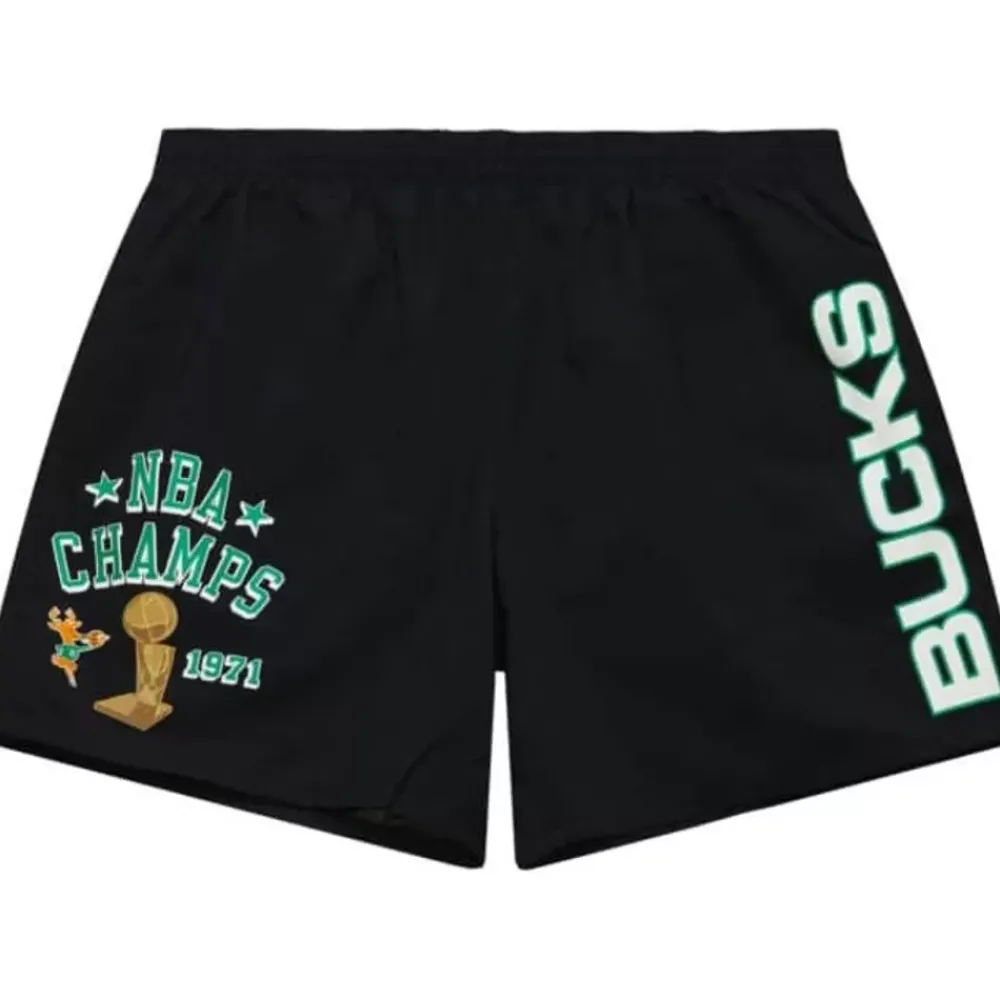 Apparel Mitchell & Ness Shorts-Team Heritage Woven Short Milwaukee Bucks