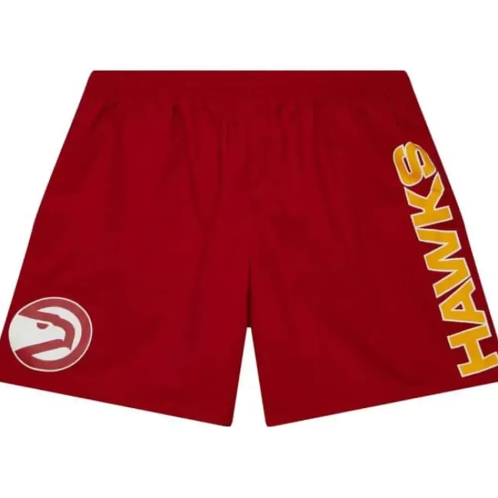 Apparel Mitchell & Ness Shorts-Team Heritage Woven Short Atlanta Hawks