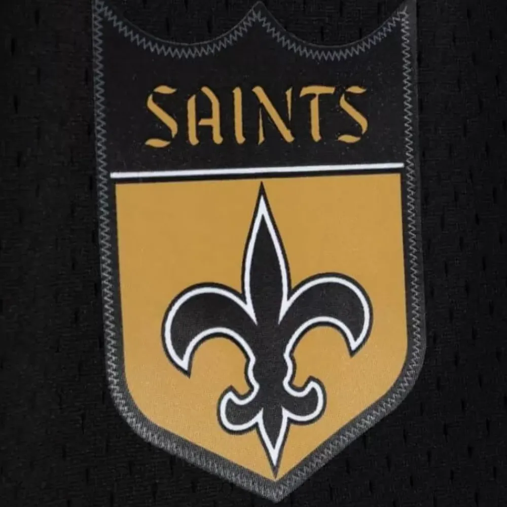 Apparel Mitchell & Ness Shorts-Team Id Mesh Shorts New Orleans Saints