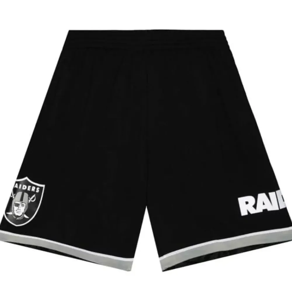 Apparel Mitchell & Ness Shorts-Team Id Mesh Shorts Oakland Raiders