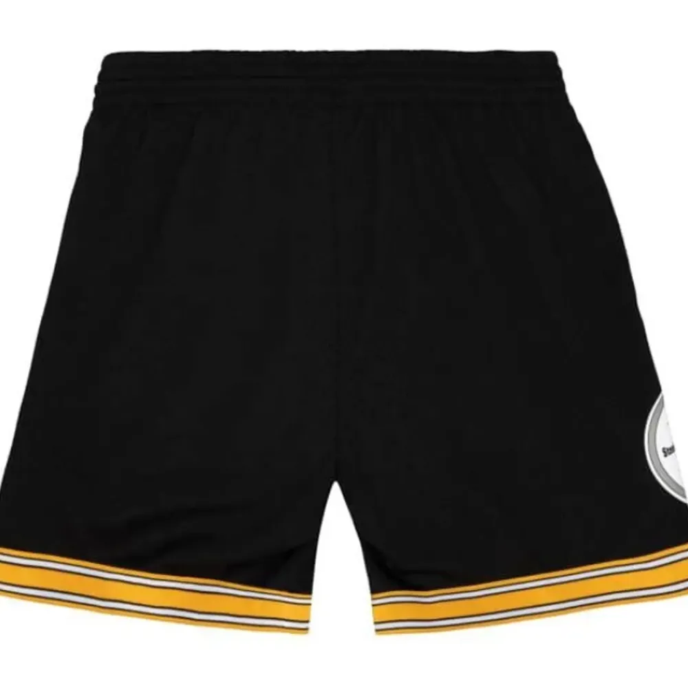 Apparel Mitchell & Ness Shorts-Team Id Mesh Shorts Pittsburgh Steelers