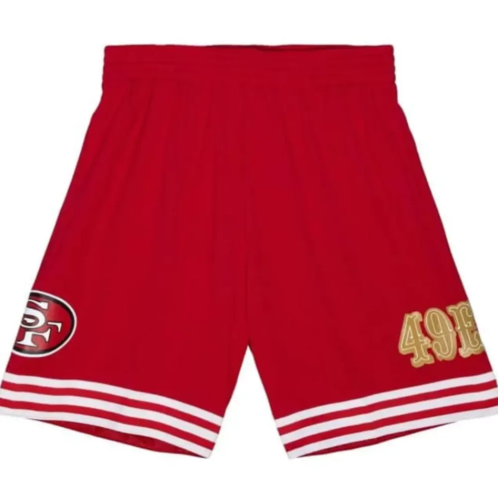 Apparel Mitchell & Ness Shorts-Team Id Mesh Shorts San Francisco 49Ers