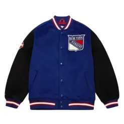Apparel Mitchell & Ness Jackets & Outerwear-Team Legacy Varsity Jacket New York Rangers