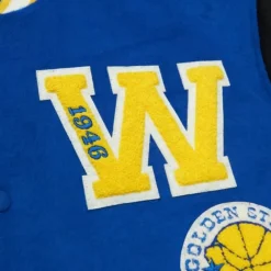 Apparel Mitchell & Ness Jackets & Outerwear-Team Legacy Varsity Jacket Golden State Warriors
