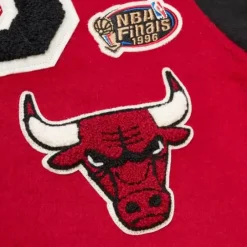Apparel Mitchell & Ness Jackets & Outerwear-Team Legacy Varsity Jacket Chicago Bulls
