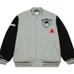 Apparel Mitchell & Ness Jackets & Outerwear-Team Legacy Varsity Jacket Oakland Raiders