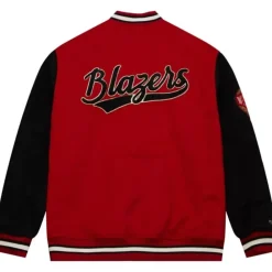 Apparel Mitchell & Ness Jackets & Outerwear-Team Legacy Varsity Jacket Portland Trail Blazers
