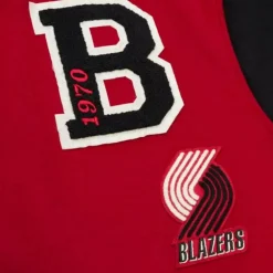 Apparel Mitchell & Ness Jackets & Outerwear-Team Legacy Varsity Jacket Portland Trail Blazers