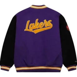Apparel Mitchell & Ness Jackets & Outerwear-Team Legacy Varsity Jacket Los Angeles Lakers