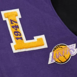 Apparel Mitchell & Ness Jackets & Outerwear-Team Legacy Varsity Jacket Los Angeles Lakers