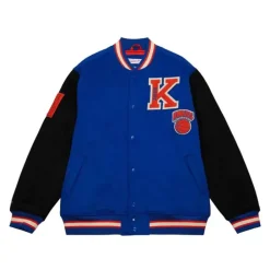 Apparel Mitchell & Ness Jackets & Outerwear-Team Legacy Varsity Jacket New York Knicks