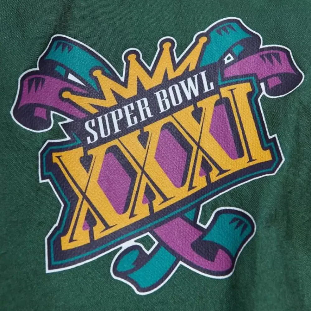 Apparel Mitchell & Ness Jackets & Outerwear-Team Og 2.0 Anorak Windbreaker Green Bay Packers