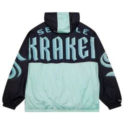 Apparel Mitchell & Ness Jackets & Outerwear-Team Og 2.0 Anorak Windbreaker Seattle Kraken