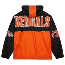 Apparel Mitchell & Ness Jackets & Outerwear-Team Og 2.0 Anorak Windbreaker Cincinnati Bengals