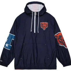 Apparel Mitchell & Ness Jackets & Outerwear-Team Og 2.0 Anorak Windbreaker Chicago Bears