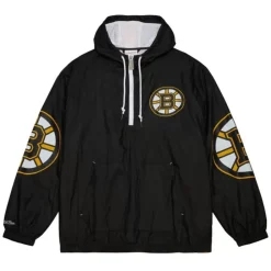 Apparel Mitchell & Ness Jackets & Outerwear-Team Og 2.0 Anorak Windbreaker Boston Bruins